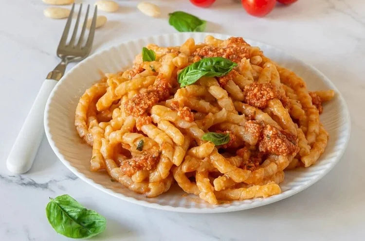 Busiate with Pesto alla Trapanese