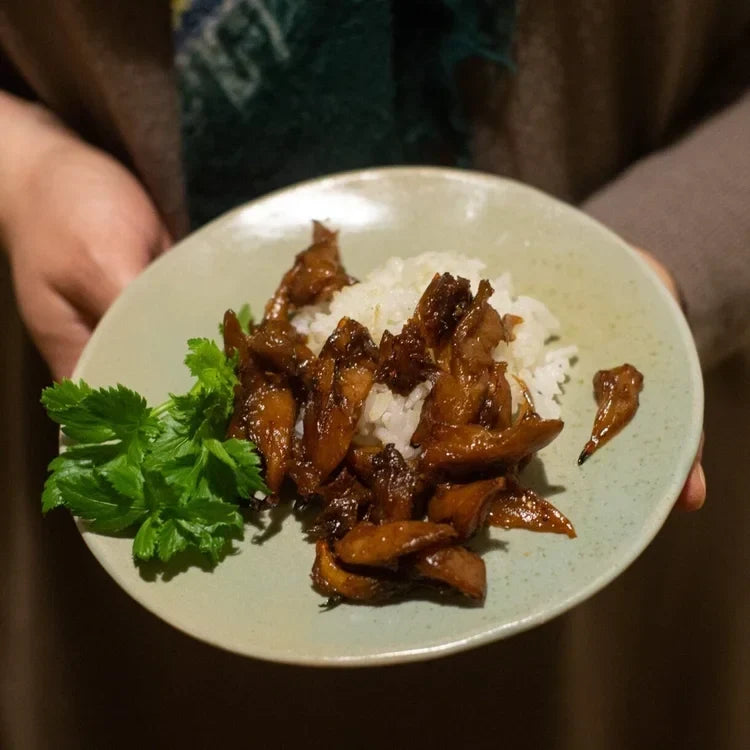 Char Siu Braised Mushrooms
