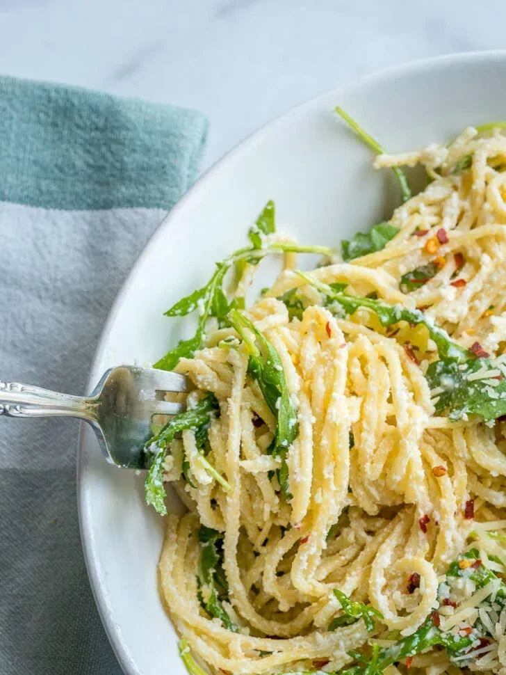 7 easy sauces - #2 Arugula, Lemon & Ricotta Pasta